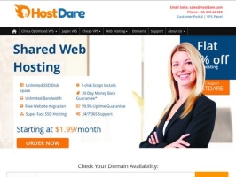 Hostdare SSD Web Hosting